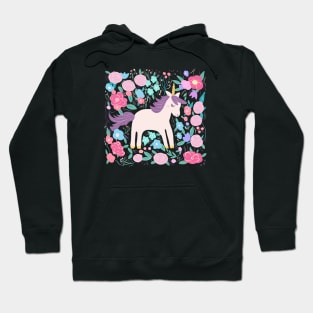 Unicorn Magic Flower Garden Hoodie